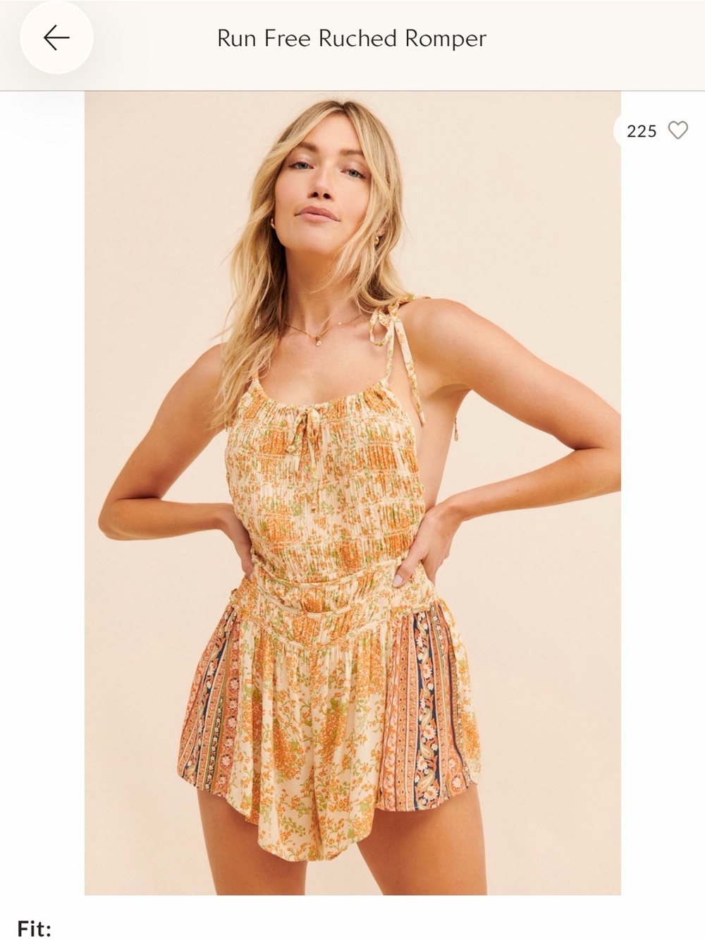 Free People Ruched Romper